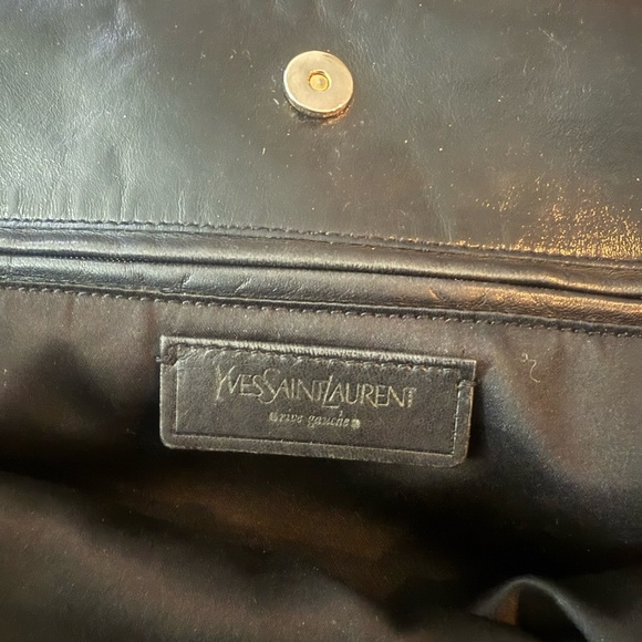 YSL Tribute Patent Leather Handbag Black - Picture 7 of 11